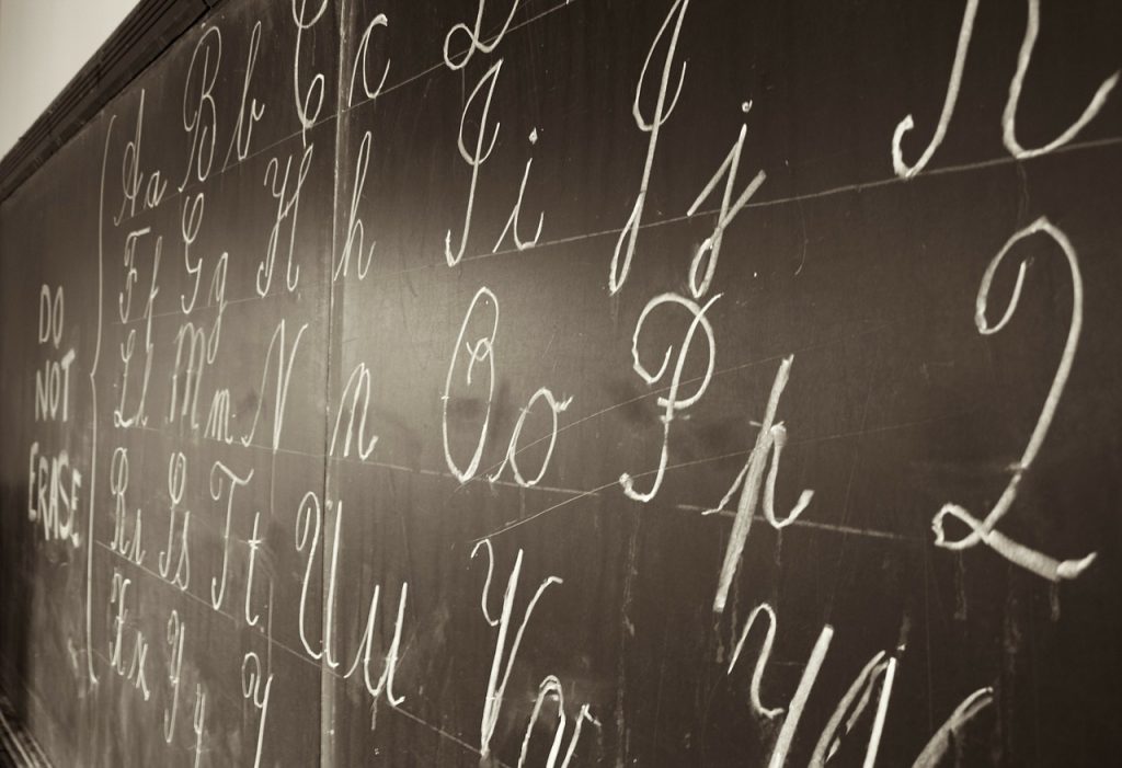 blackboard, writing, chalk